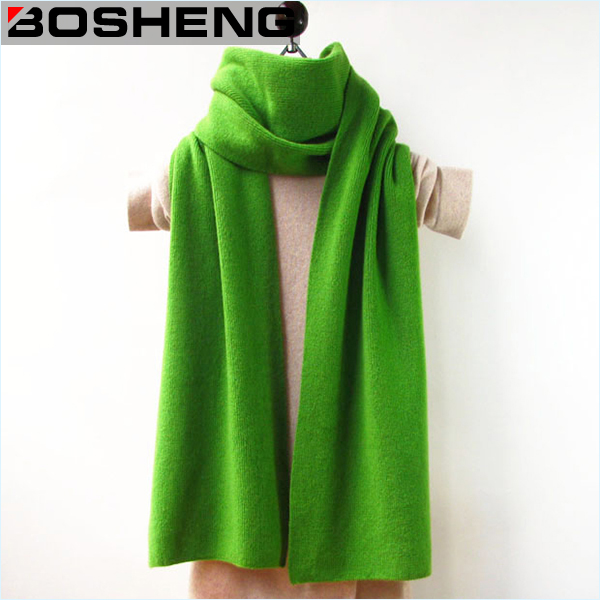 Women's Solid Color Wool Tassel Wrap Stole Shawl Woolen Scarf