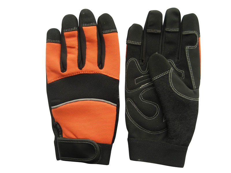 Micro Fiber Padded Palm Mechanic Work Glove--7220