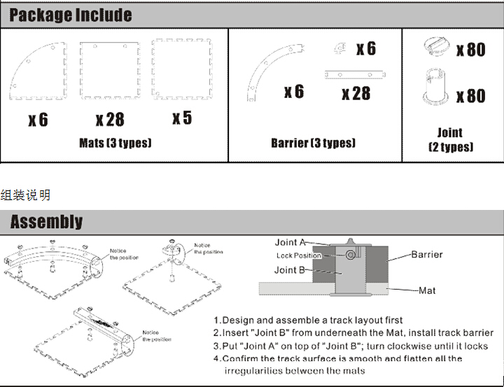 15 Square Meter RC Mini Car Racing Track for Sale