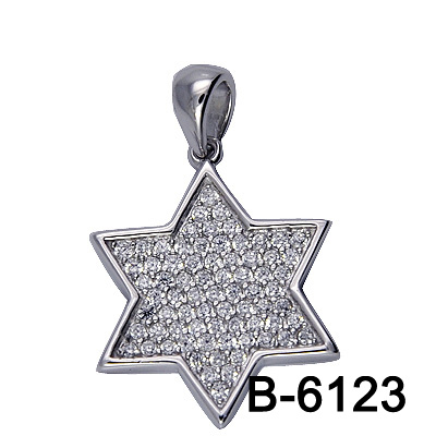 Hot-Selling Design Micro Setting Hexagonal Pendant. (B-6136)