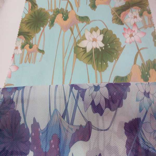 Beautiful Polyester Printed Garment Home Textile Dress Fabric