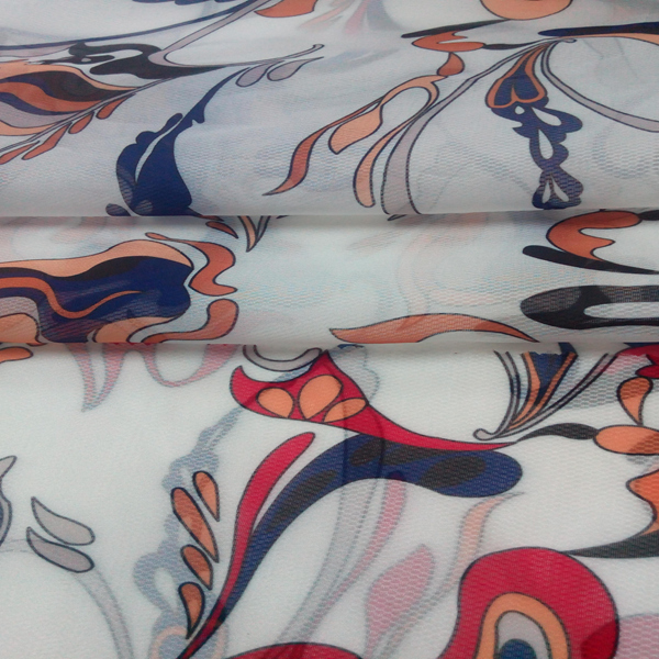 Printed Structured Garment Organza Fabric