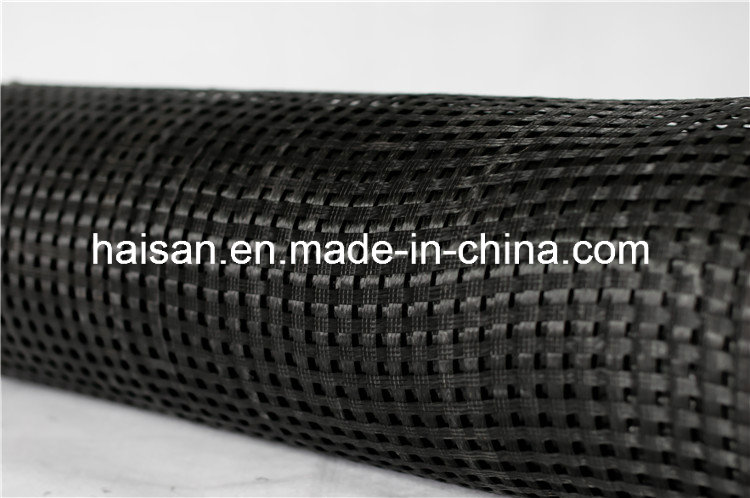 Low Price Factory Direct Sale 100-100kn/M Warp Knitted Polyester Geogrid for Lawn Pavers