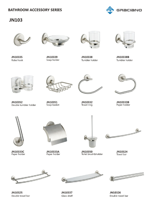 Bathroom Accessories New Design Competitive Glass Shelf (JN10337)