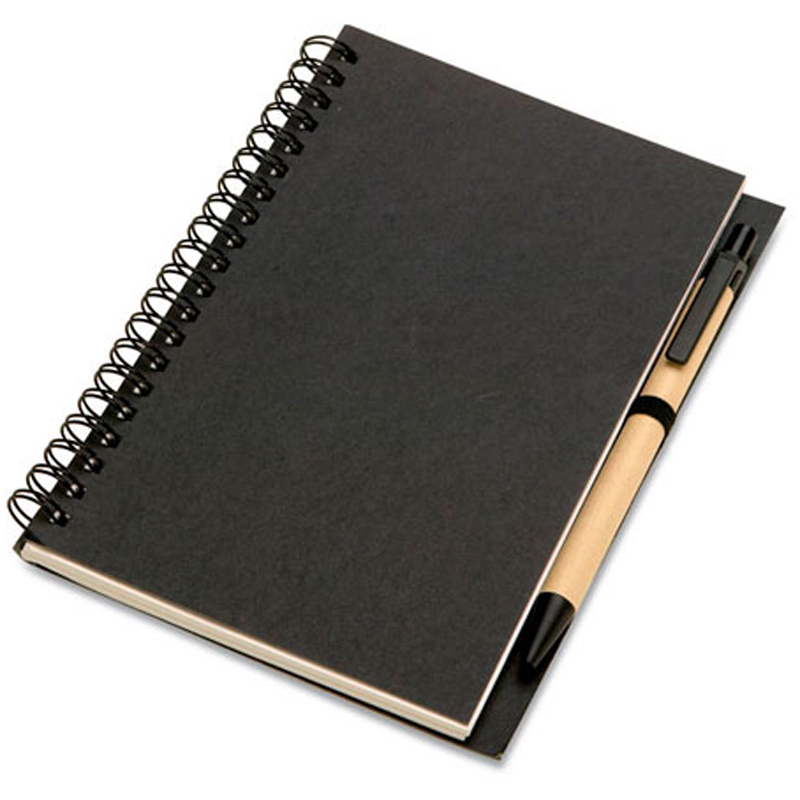 Custom Hot Selling Spiral Paper Notebook with Pen (SNB127)