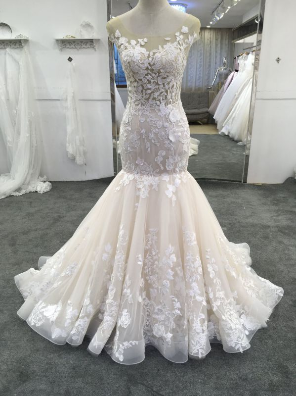 Custom Made High Quality Champagne/Ivory Wedding Dresses