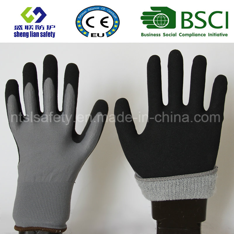Nitrile Coating, Sandy Finish Safety Work Gloves (SL-NS116)