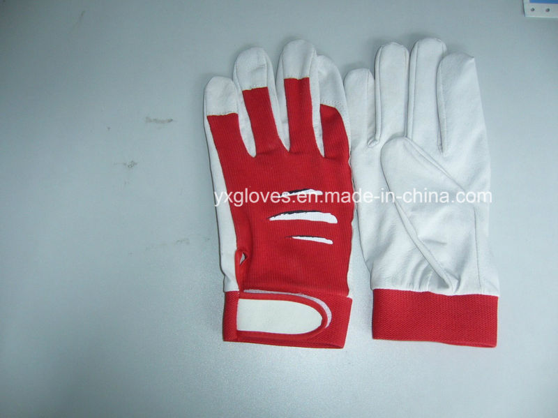 Work Gloves-Garden Glove-Safety Glove-Pig Grain Leather Glove-Labor Glove