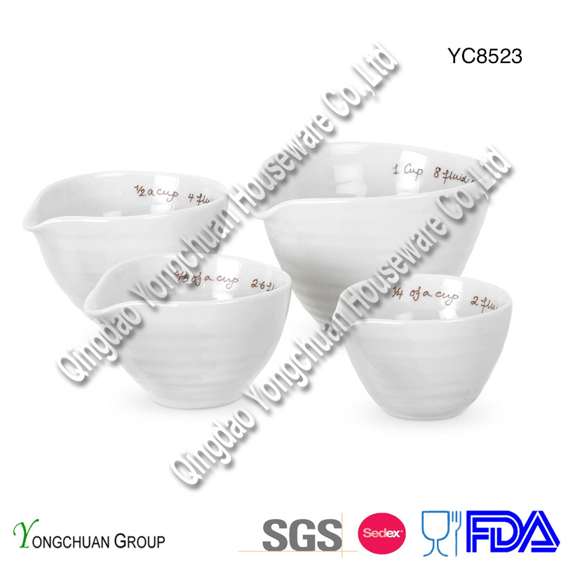 Ceramic Measuring Cup Set of 4 on Promotion