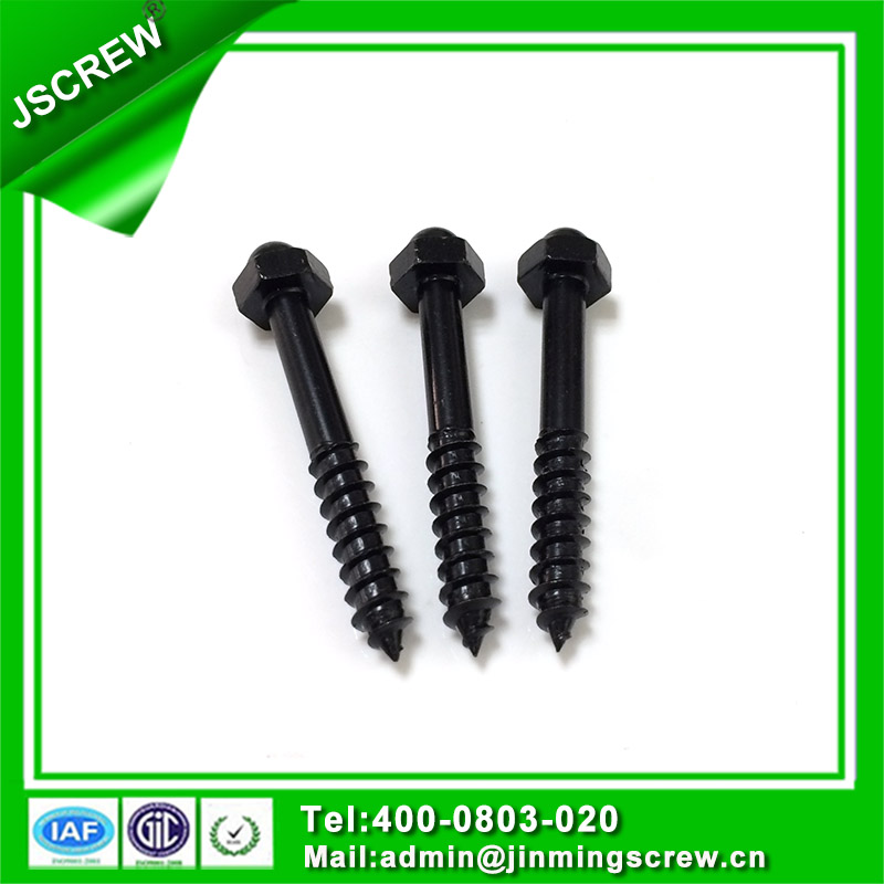 1/4*45 Black Color Hex Cap Self Tapping Wood Screw