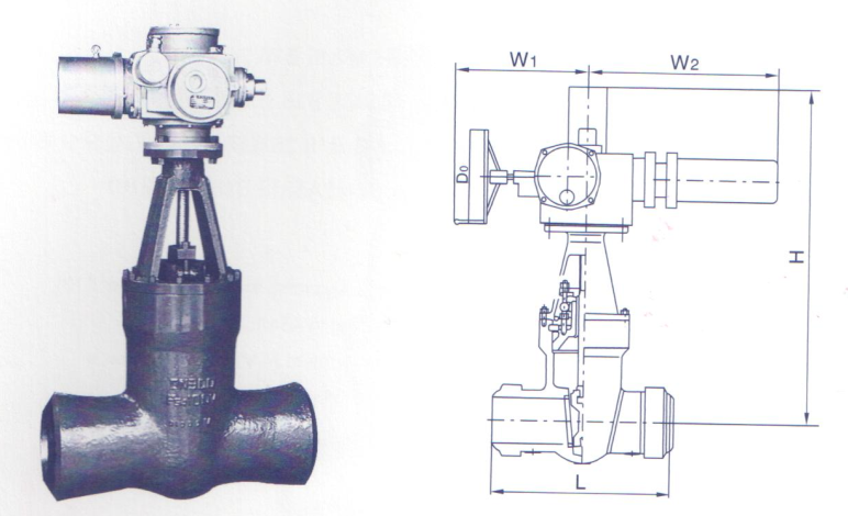 ANSI Pressure Seal Motorized Gate Valve (GAZ961Y)