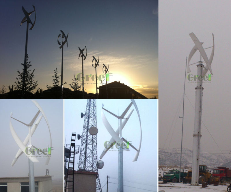 5kw Vertical Turbines Wind Used for Buliding Roof