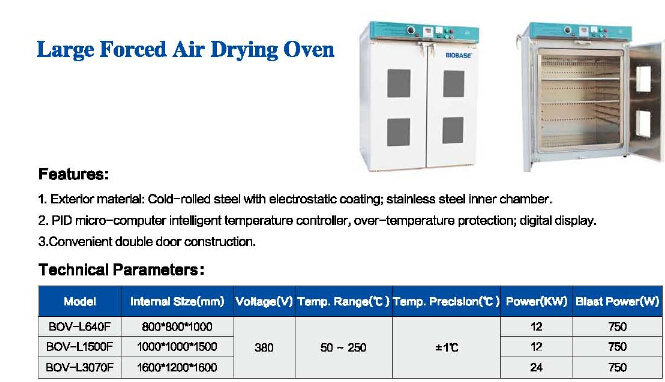 Biobase Benchtop Forced Air Drying Oven