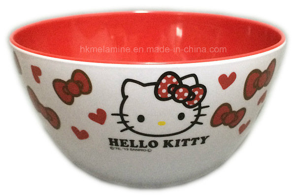 Bicolor Round Melamine Bowl with Logo (BW7065)