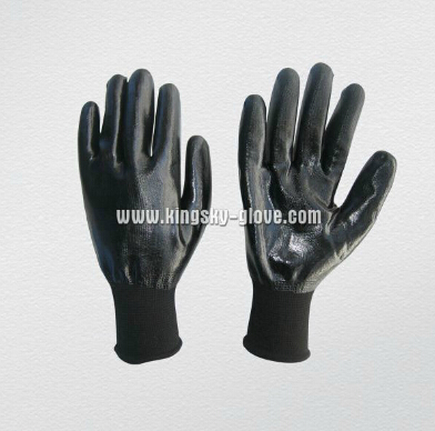 Black Fully Coated Nitrile Glove (5053)