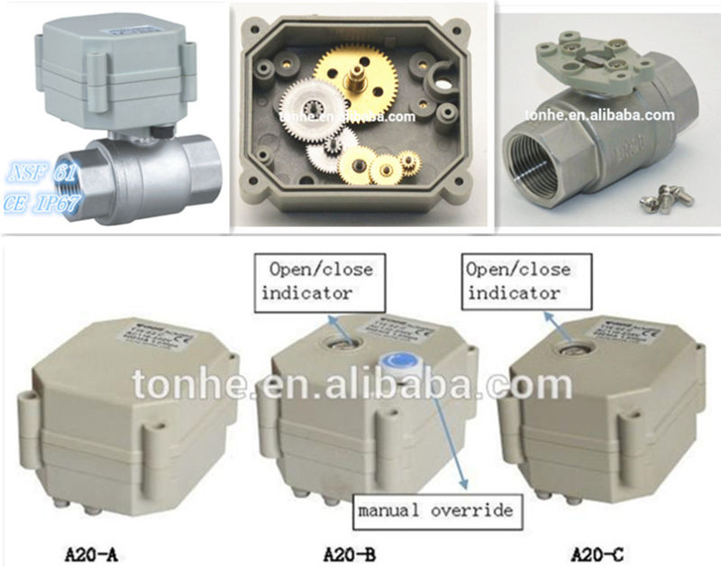 2 Way Stainless Steel Motorized Control Ball Valve (T25-S2-A)