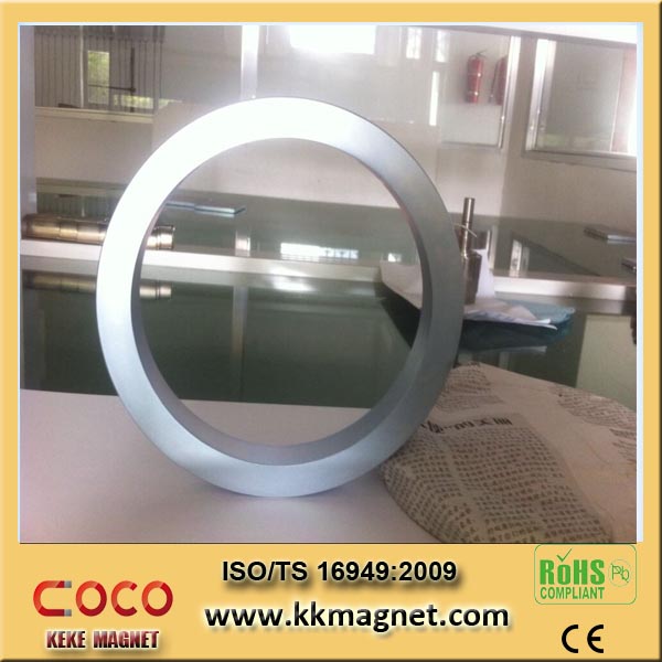 Ring Magnet with Big Hole, Permanent Magnet, Neodymium Magnet Wind Turbine N35, N38, N40, N42, N45, N48, N50, N52