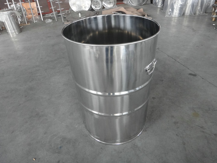 Stainless Steel Drum, Drum with Clamp Lid, Open Top Stainless Steel Drum