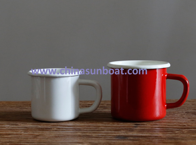 Sunboat Enamel Children Cup Enamel Water Milk Cup Tableware Kitchenware/ Kitchen Appliance