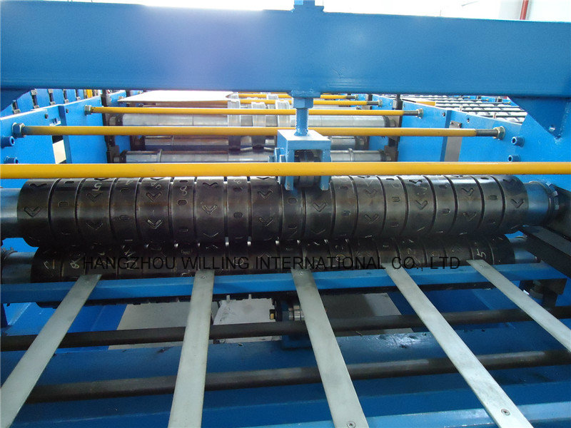 Steel Floor Deck Post Cutting Cold Roll Forming Machine