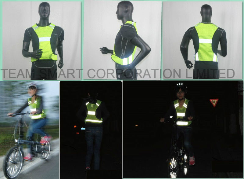 Light Weight High Visibility Reflective Cycling Vest for Cyclist