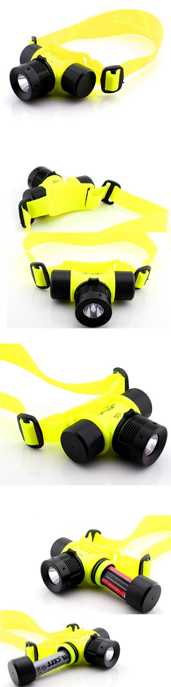 Waterproof Ipx8 150lm 3W CREE XP-E R2 Diving LED Headlamp (POPPAS- FT50)