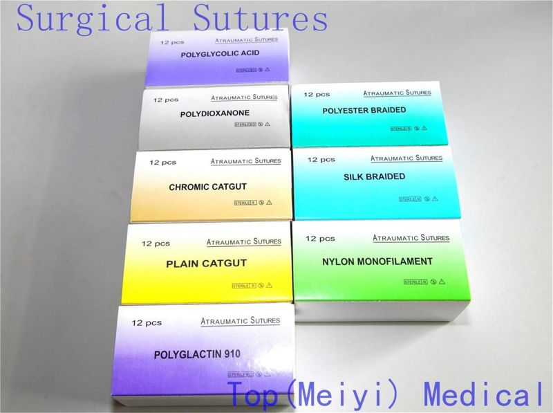High Quality of Surgical Silk Sutures with Needle