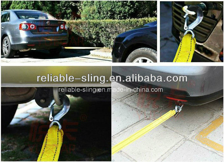 Ce TUV Approved Heavy Duty Car Tow Strap Rope