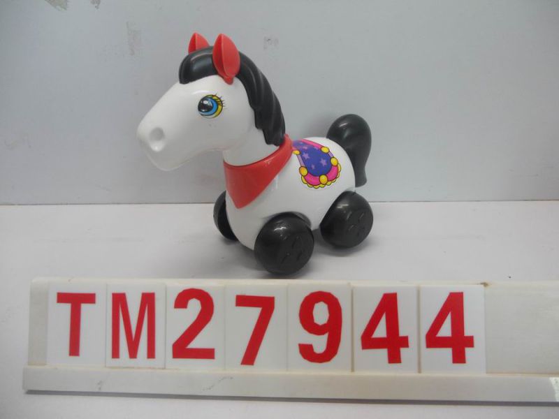 Plastic King Walking Horse Toy with Candy