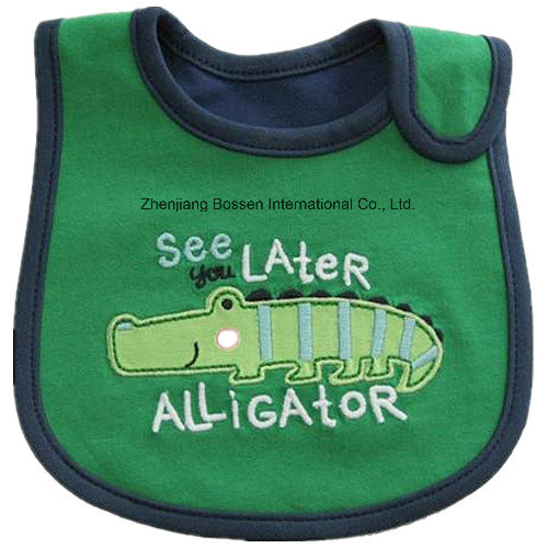 Customized Design Printed Cotton Terry Baby Wear Baby Bib Apron