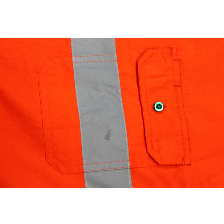 Wholesale High Visibility Clothing Men's Reflective Safety High Vis Shirt