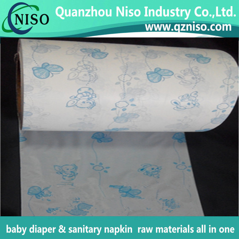 Butterfly Pattern Printed PE Film for Sanitary Napkin Backsheet