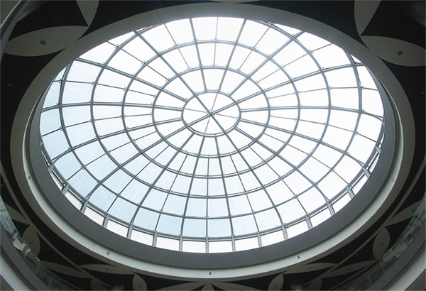 Steel Arch Truss Window Clear Glass Skylight