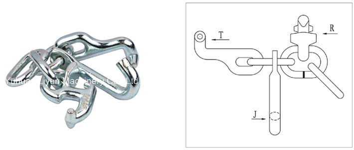 Rtj Steel Cluster Hook, Metal Hardware for Cargo Control