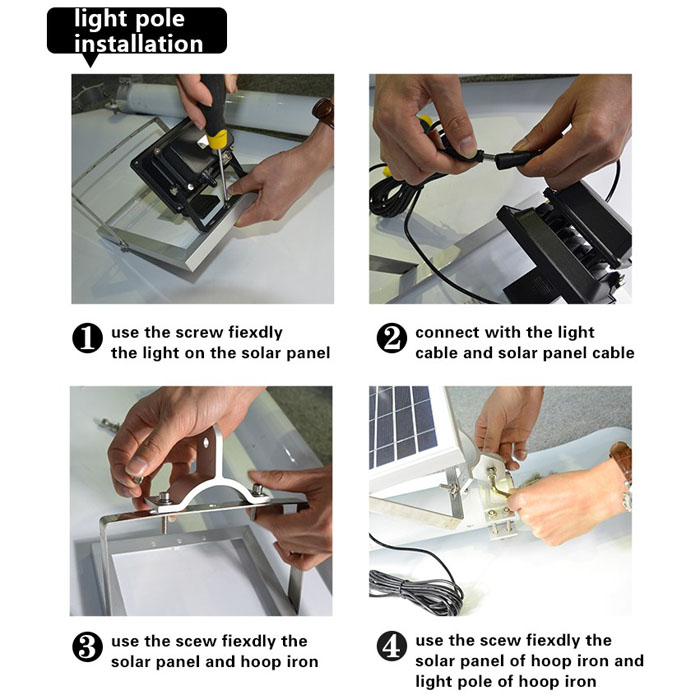 12 LED Outdoor Lighting Solar Power 4000mAh Rechargeable Battery Solar Yard Light Wall Lamp Light