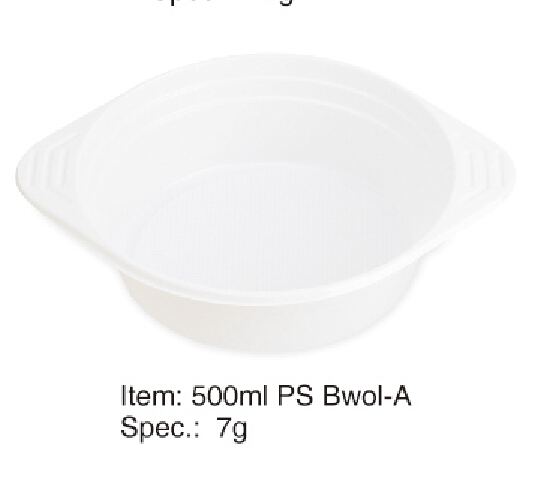 Popular Round Soft Plastic Bowl 500ml