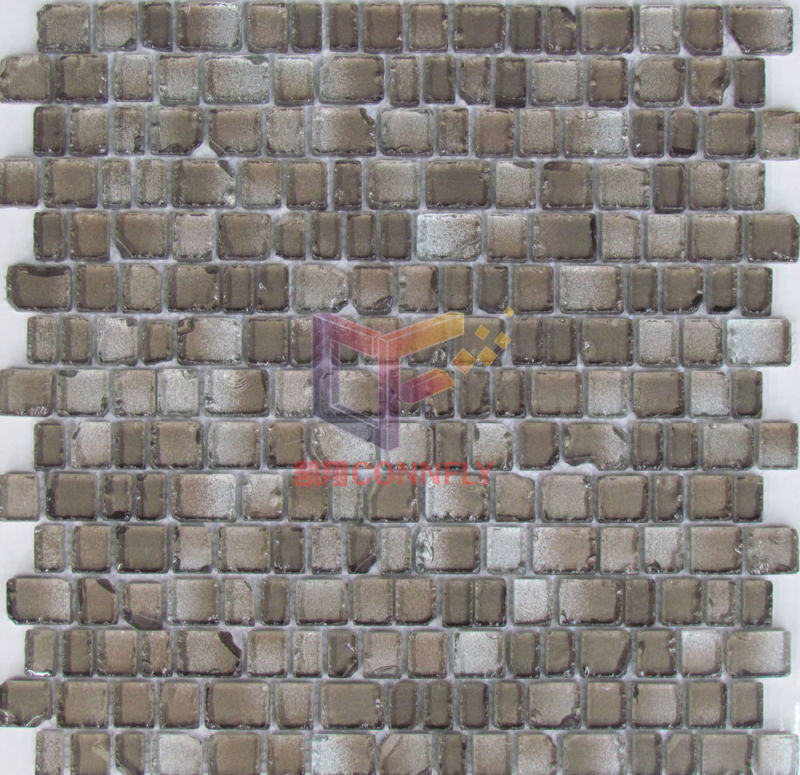 Grey Color Cracked Edge Crystal Mosaic (CFC327)