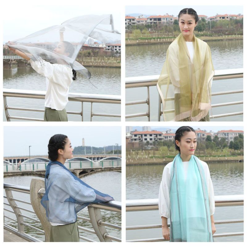 Newest Fashion 100% Silk Long Scarf for Lady