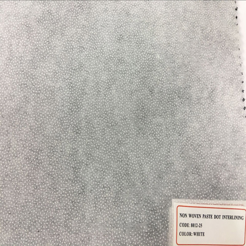 Polyester Non Woven Double DOT Fusible Interlining for Shirt Uniform Suit