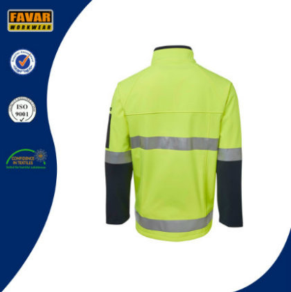 Hi Vis Reflective Safety Softshell Jacket Workwear