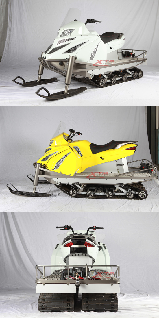 Powerful Snow Ski LED Lights Adult Racing a Snowmobile