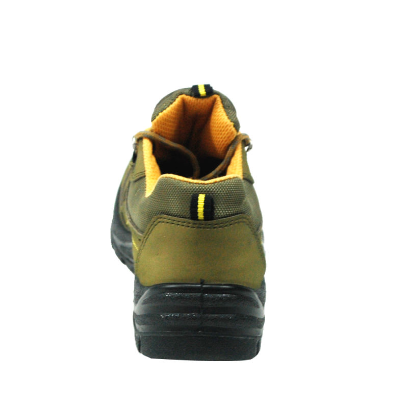 New Light Green Nubuck Safety Shoes (HQ03051)