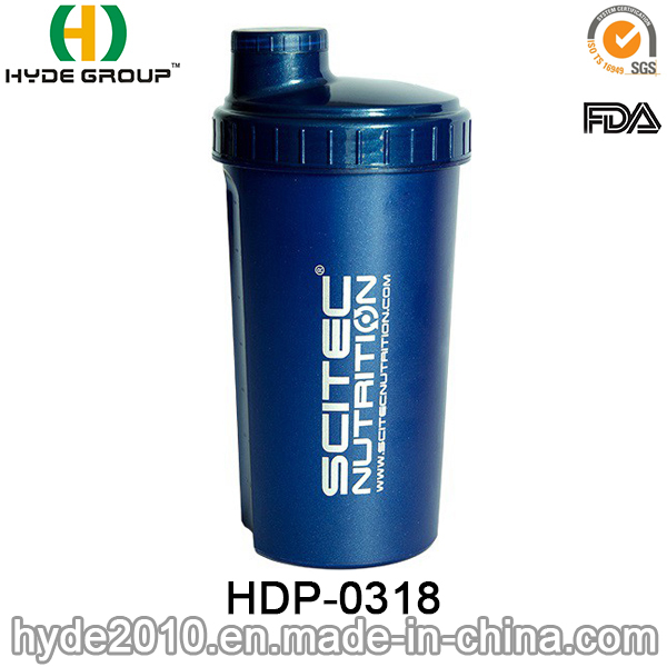 700ml Customized Protein Shaker Bottle, Plastic Powder Shaker Water Bottle (HDP-0318)