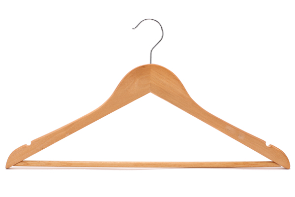 Wholesale Supermarket Garment Usage Wooden Hanger for Clothes (MC010)