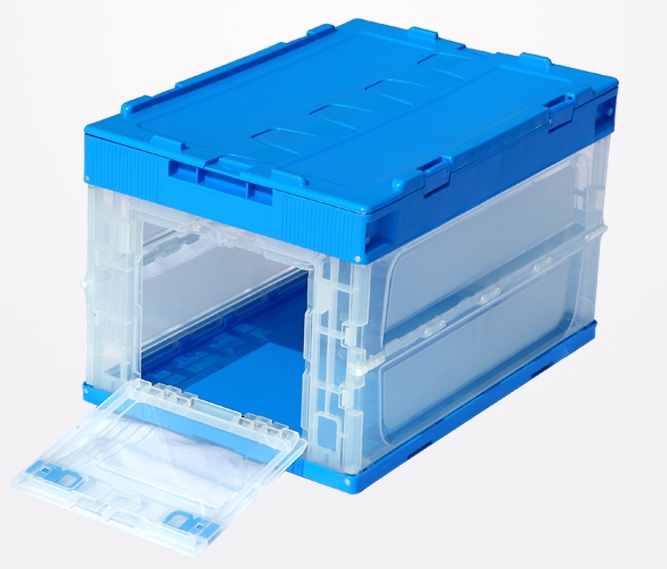 Japanese Style Transparent Clear Plastic Turnover Box with Lids