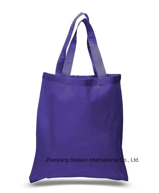 OEM Produce Logo Printed Promotional Colorful Cotton Canvas Tote Bag Hand Bag