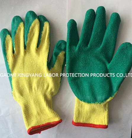 10g T/C Shell Latex Palm Coated Safety Gloves