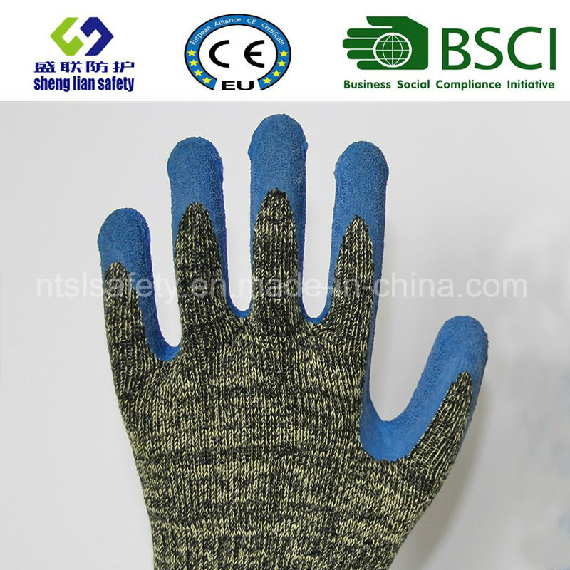 Aramid/Steel Liner with Smart Grip Latex Coating Safety Gloves