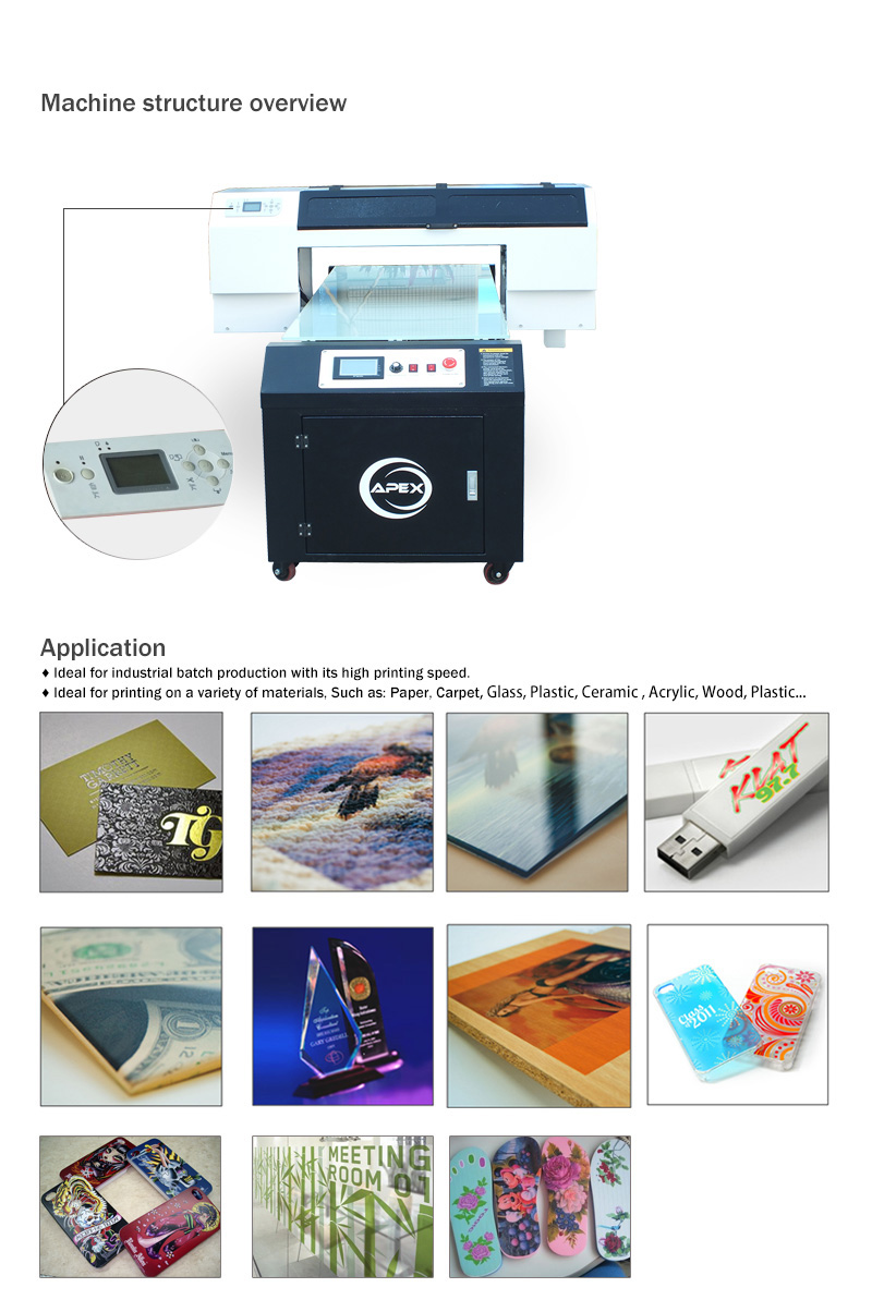 High Efficient A1 Size UV M1 Printer From Apex