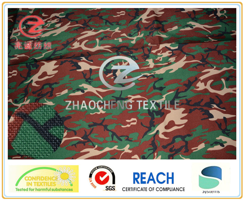 1000d Poly Cordura Desert Camouflage Printing Red (ZCBP052)